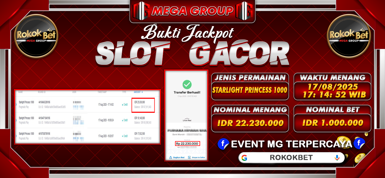 Bukti JP situs Mega4D hari Minggu, 17 Agustus 2025